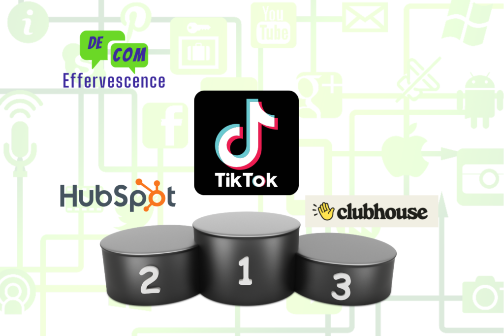 tiktok social media hubspot clubhouse application Alicia Berthier Derose Effervescence de com Community Manager