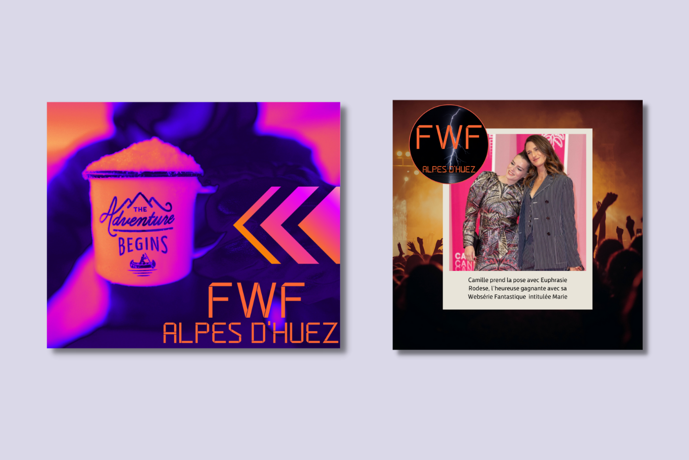 Publications Réseaux Sociaux Festival Webséries Fantastiques Alicia Berthier Derose Effervescence de Com Community Manager Publications Facebook et Instagram Création visuelle textuelles discours de marque animer communauté