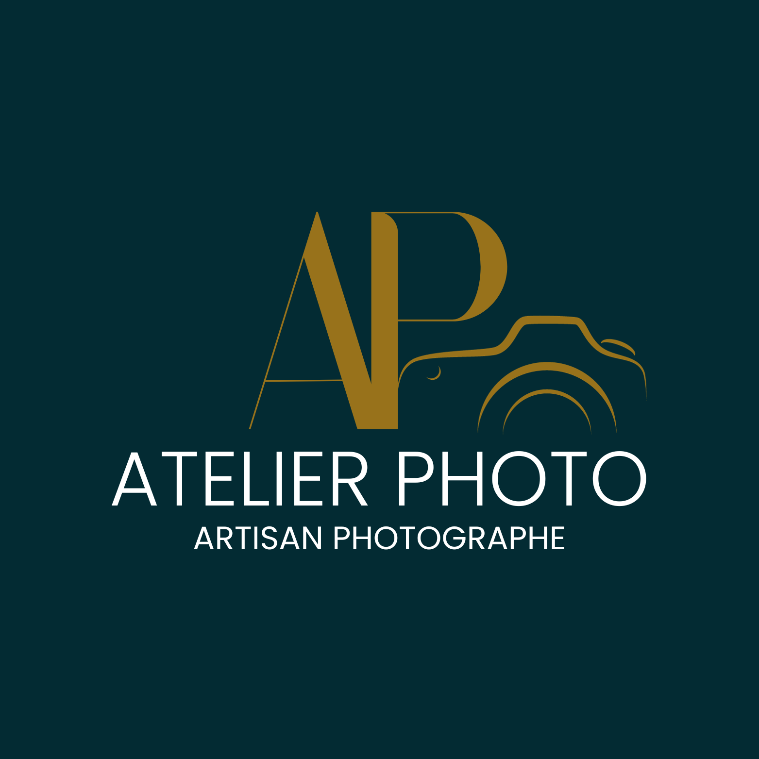 Logo réalisé par Effervescence De Com Logo de l'Atelier Photo, Artisan Photographe à Pontarlier réalisé par Alicia Berthier Derose, Directrice d'Effervescence De Com